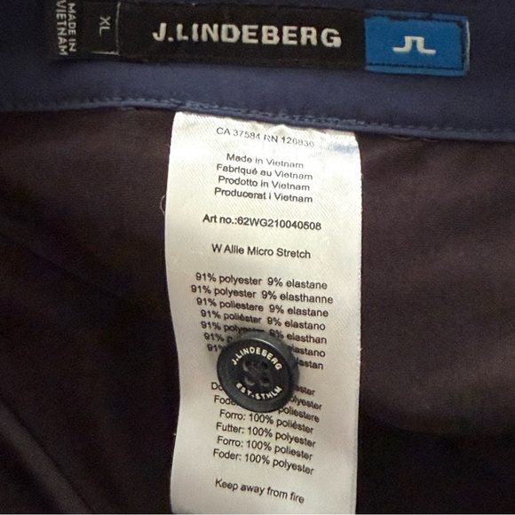 J.Lindeberg Navy Blue Golf Skort Preppy Academia Skirt - Picture 2 of 3